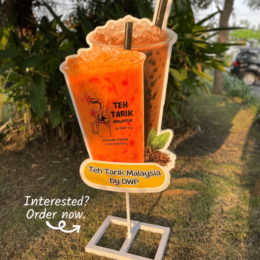 Example of a standard die-cut standee