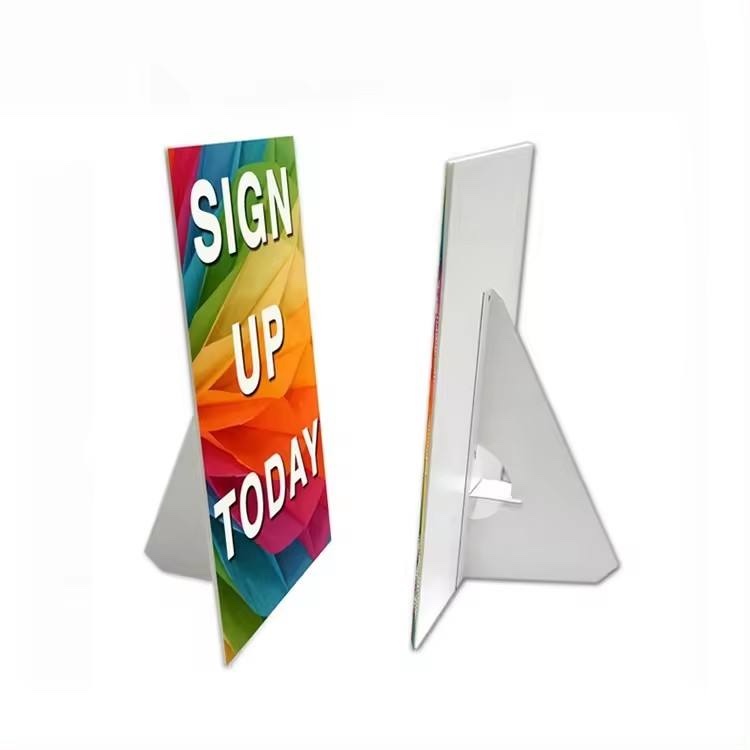 Example of a tabletop standee